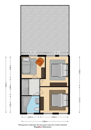 Floorplan - Adriaan Poortersstraat 48, 5262 TK Vught